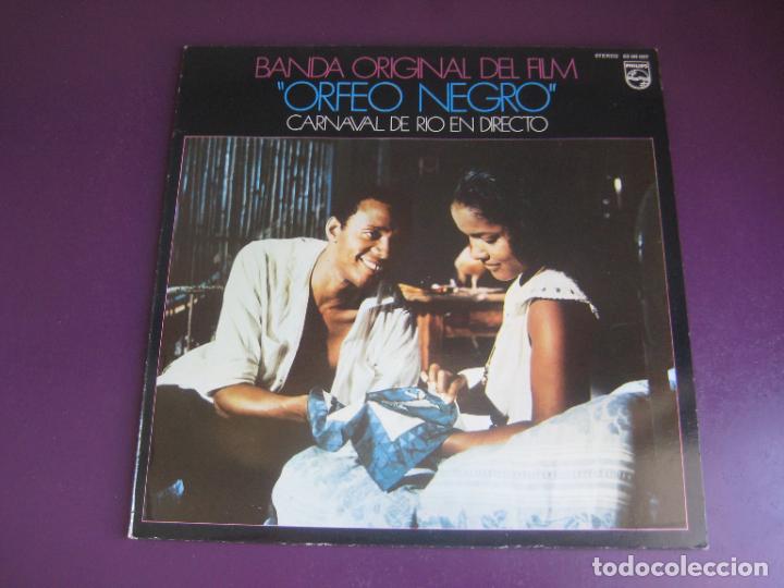 Disques de vinyle: Orfeo Negro / Carnaval De Rio En Directo - LP PHILIPS 1988 - BSO CINE - BRASIL SAMBA FOLK MPB JOBIM