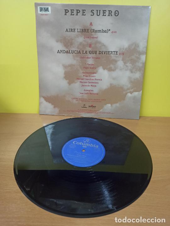 Discos de vinilo: MAXI SINGLE DISCO VINILO PEPE SUERO AIRE LIBRE - Foto 2