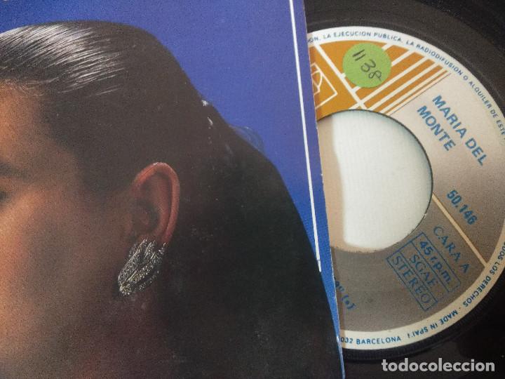 Discos de vinilo: MARIA DEL MONTE/PANDERETAS Y PALILLOS/SINGLE. - Foto 2