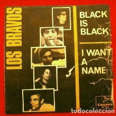 Discos de vinilo: * LOS BRAVOS (SINGLE 1966) BLACK IS BLACK - WANT A NAME - MIKE KENNEDY. Lote 352513749