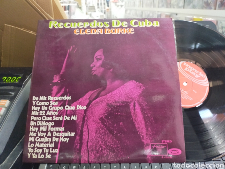 Vinyl records: Elena burque LP recuerdos de cuba Espa&ntilde;a 1971