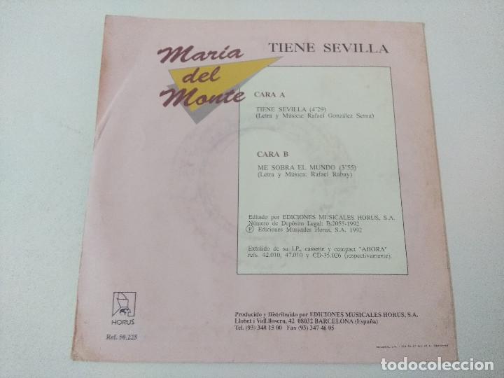 Discos de vinilo: MARIA DEL MONTE/TIENE SEVILLA/SINGLE. - Foto 3