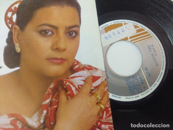 Discos de vinilo: MARIA DEL MONTE/TE QUIERO CANTAR/SINGLE. - Foto 2
