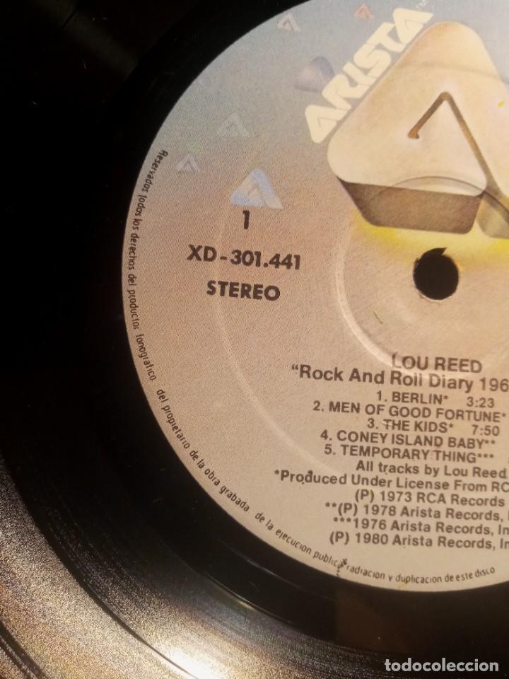 Discos de vinilo: LOU REED - ROCK AND ROLL DIARY. - Foto 3