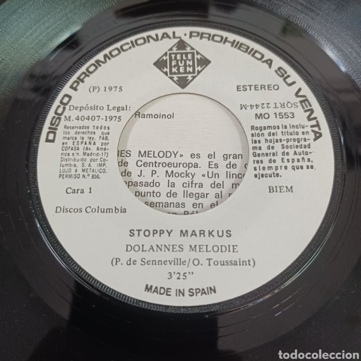 Discos de vinilo: STOPPY MARKUS - DOLANNES MELODIE / TORNERO - Foto 3