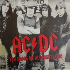 Discos de vinilo: *AC/DC. YOU SHOOK ME ALL NIGHT LONG. SPAIN. HISPAVOX. 1980 LX1.1. Lote 352641634