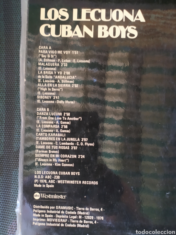 Discos de vinilo: LP Los Lecuona Cuban Boys - Foto 2