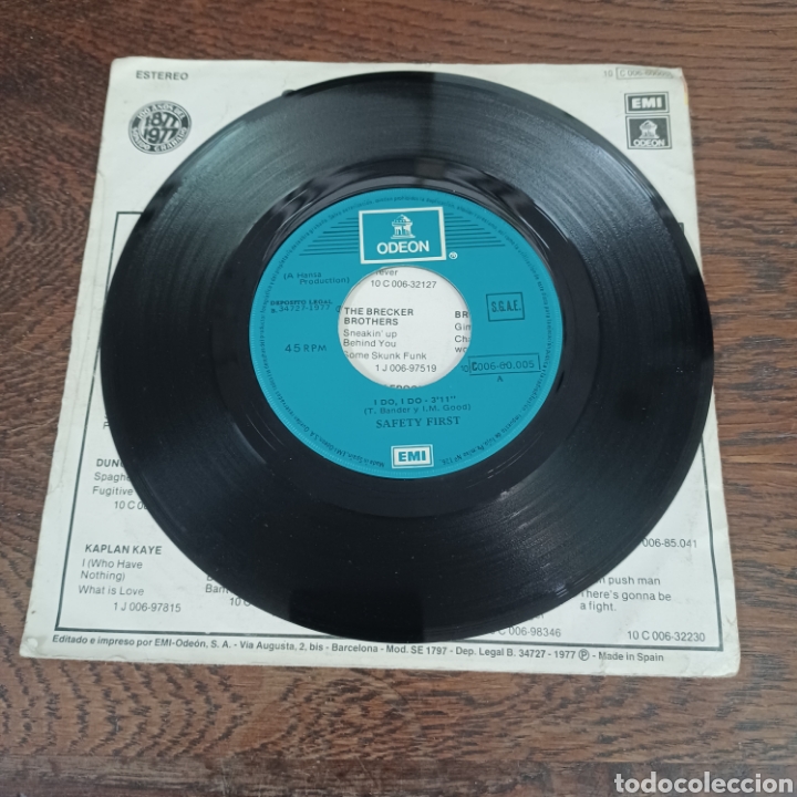 Discos de vinilo: SAFETY FIRST - IDO, IDO / DONT CUT ME DOWN 1977 - Foto 3