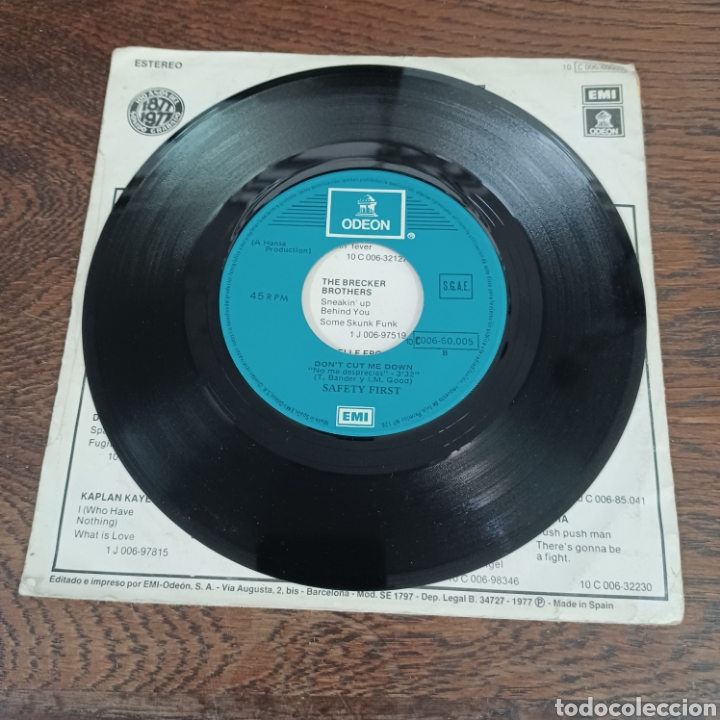 Discos de vinilo: SAFETY FIRST - IDO, IDO / DONT CUT ME DOWN 1977 - Foto 4