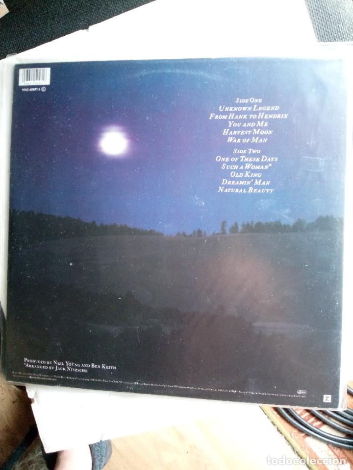 Discos de vinilo: neil young harvest moon 1991 lp con insert - Foto 2