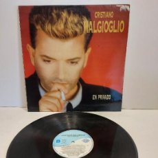 Discos de vinilo: CRISTIANO MALGIOGLIO / EN PRIVADO / LP - PERFIL-1992 / MBC. ***/***. Lote 352677379
