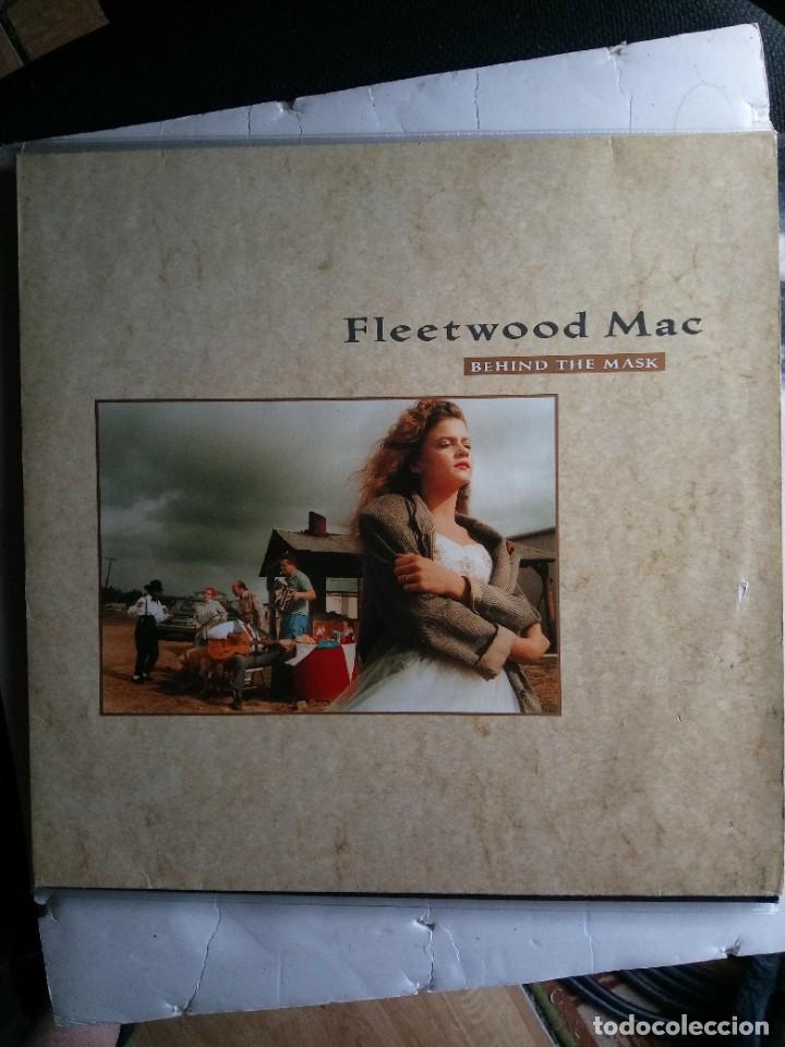 Discos de vinilo: Fleetwood Mac &lrm;Behind The Mask lp 1990 insert - Foto 1