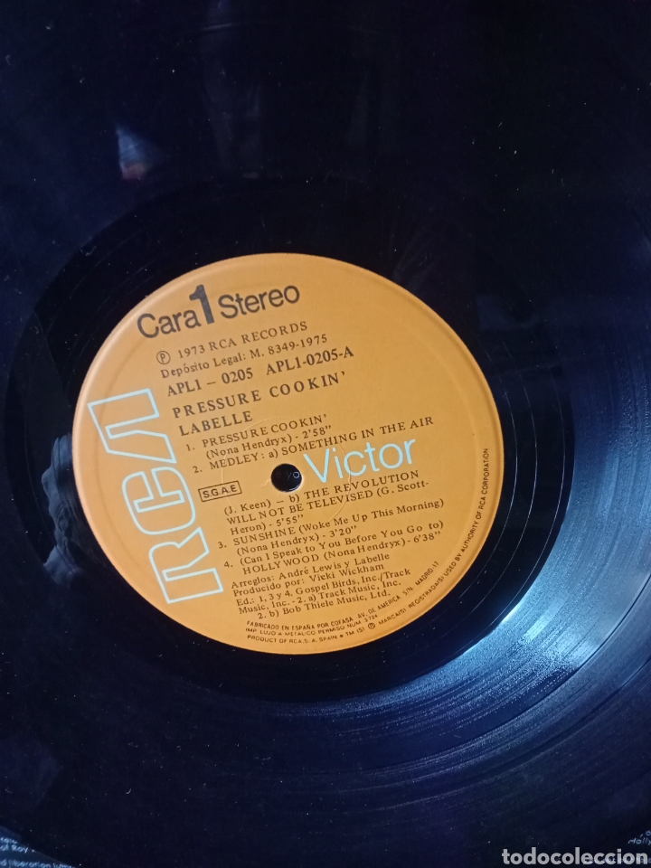 Discos de vinilo: LABELLE 1973 RCA Records Copia Spain - Foto 5