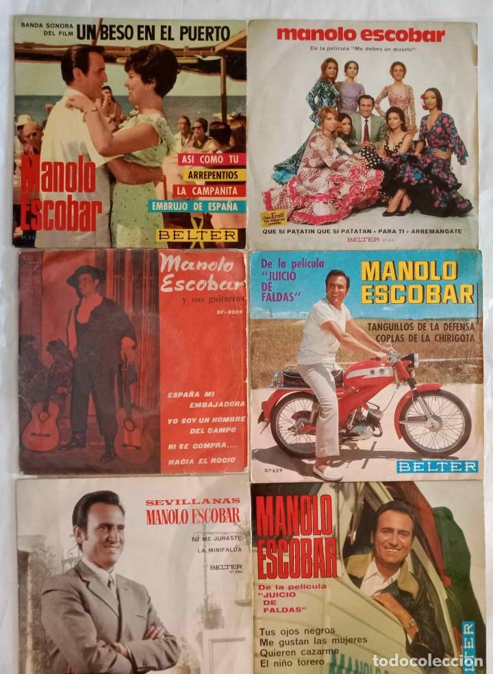 Discos de vinilo: MANOLO ESCOBAR - 6 DISCOS SENCILLOS Y EPs - Foto 1