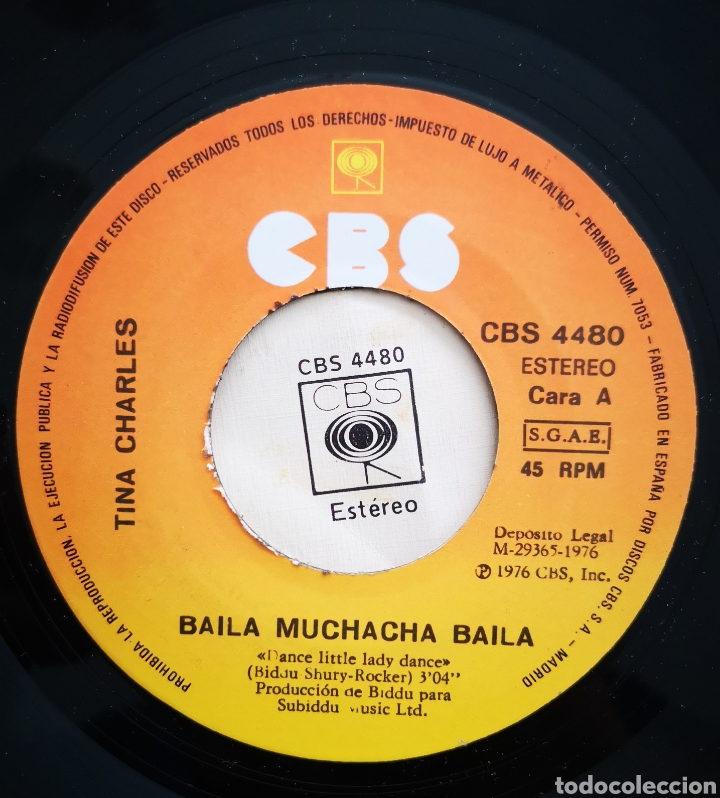 Discos de vinilo: TINA CHARLES - BAILA MUCHACHA - Foto 2