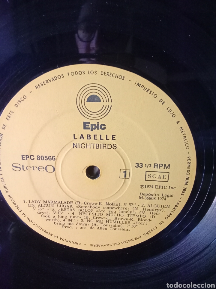 Discos de vinilo: LABELLE &rdquo; NIGHTBIRDS&rdquo;. 1974 Copia Spain - Foto 4