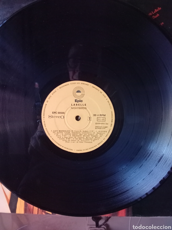 Discos de vinilo: LABELLE &rdquo; NIGHTBIRDS&rdquo;. 1974 Copia Spain - Foto 5