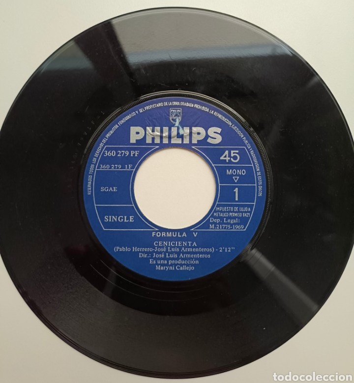 Discos de vinilo: DISCO DE VINILO F&Oacute;RMULA V CENICIENTA - Foto 4