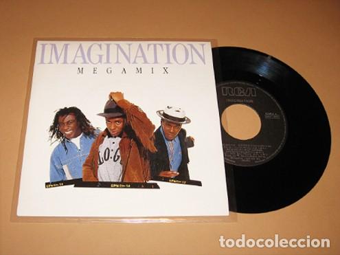 Discos de vinilo: IMAGINATION - MEGAMIX - SINGLE - 1989 - Foto 1