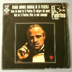 Discos de vinilo: EL PADRINO (SINGLE BSO 1972) BANDA SONORA DEL FILM - MUSICA DE NINO ROTA - TEMA DE AMOR Y VALS