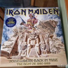 Discos de vinilo: IRON MAIDEN-SOMEWERE BACK IN TIME-THE BEST OF 1980-1989 DOUBLE PICTURE DISC. Lote 352860584