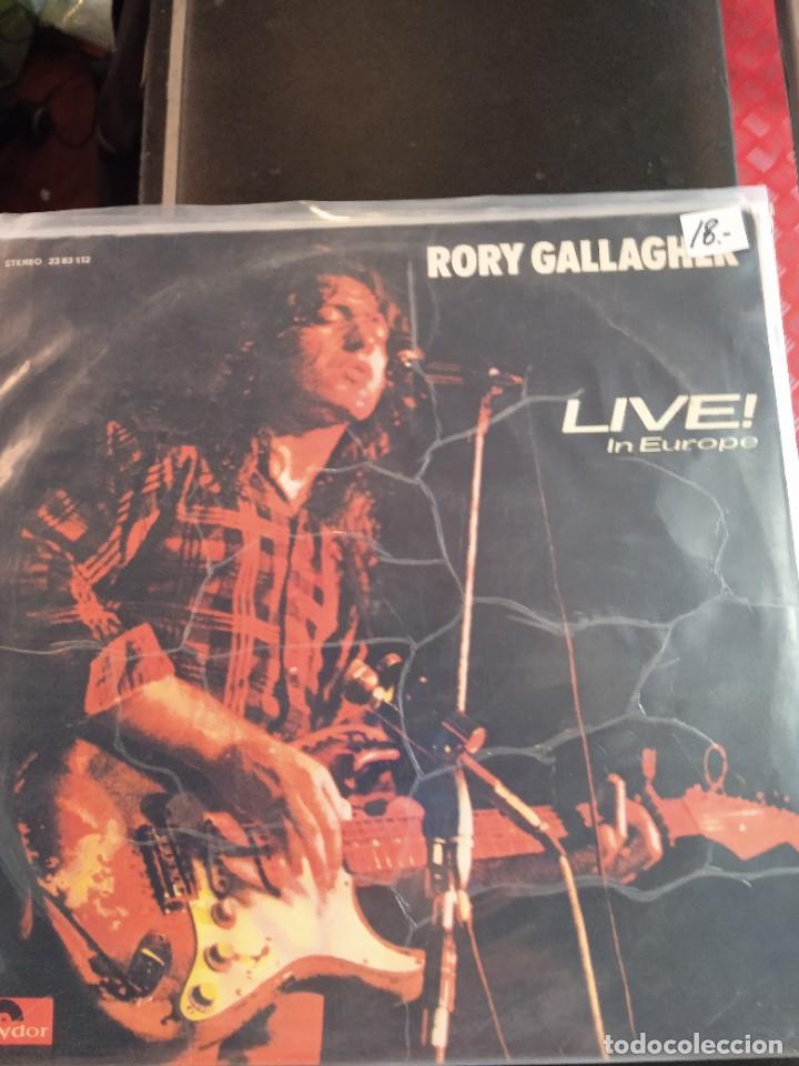 Discos de vinilo: RORY GALLAGHER- LIVE! IN EUROPE. LP - Foto 1