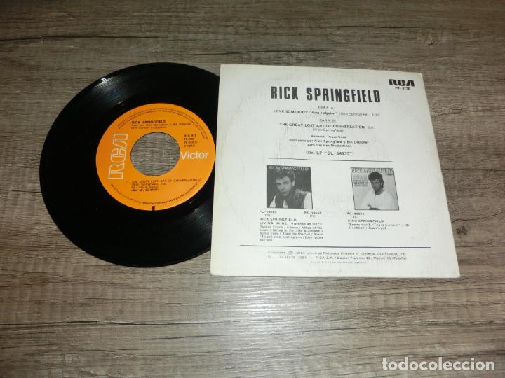 Discos de vinilo: RICK SPRINGFIELD - LOVE SOMEBODY - Foto 2