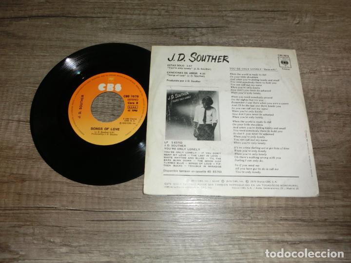 Discos de vinilo: J.D. Souther - Youre Only Lonely - Foto 2