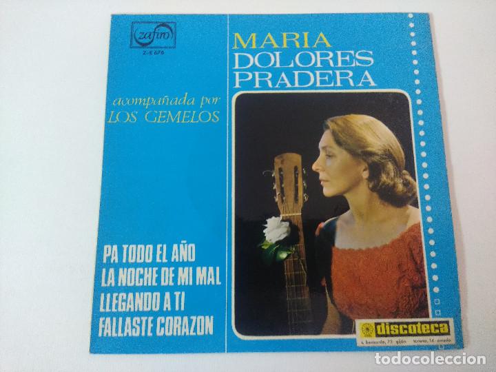 Discos de vinilo: MARIA DOLORES PRADERA ACOMPA&Ntilde;ADA DE LOS GEMELOS/SINGLE. - Foto 1