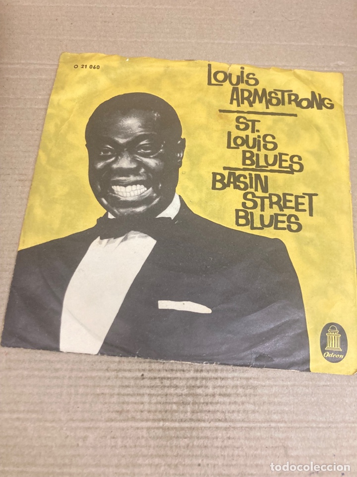 Discos de vinilo: Disco de vinilo Single Louis Armstrong - Foto 2