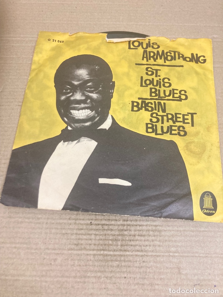 Discos de vinilo: Disco de vinilo Single Louis Armstrong - Foto 1