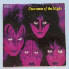 Discos de vinilo: KISS – CREATURES OF THE NIGHT / ROCK AND ROLL ALL NITE...LIVE VERSION , UK 1982 CASABLANCA. Lote 353170319