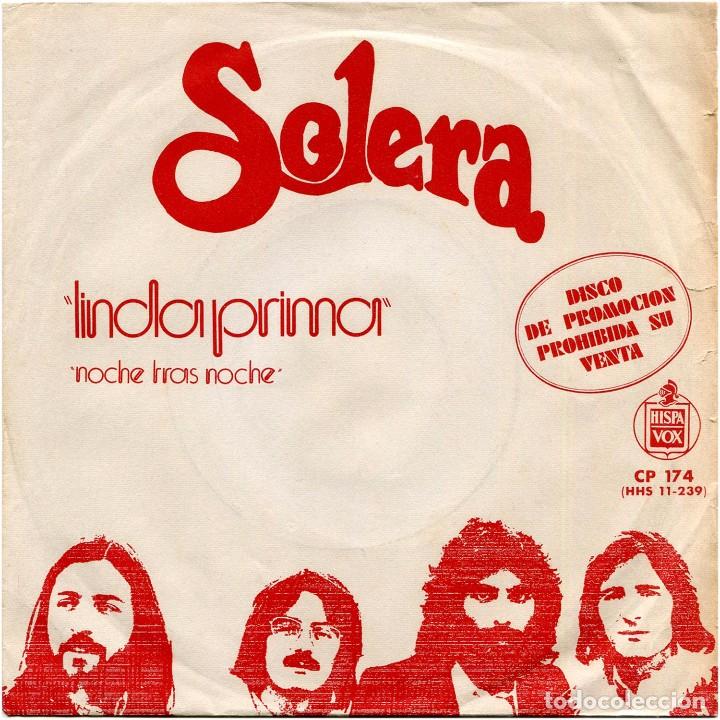 Discos de vinil: Solera &lrm;- Linda Prima - Sg promo Spain 1973 - Hispavox CP 174