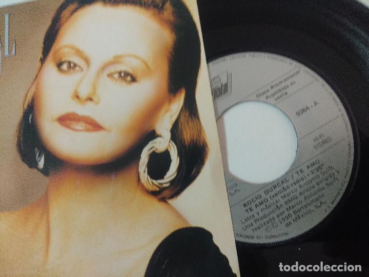 Discos de vinilo: ROCIO DURCAL/TE AMO/SINGLE PROMOCIONAL. - Foto 2