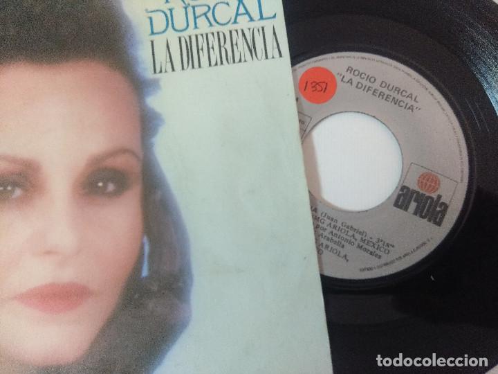 Discos de vinilo: ROCIO DURCAL/LA DIFERENCIA/SINGLE. - Foto 2