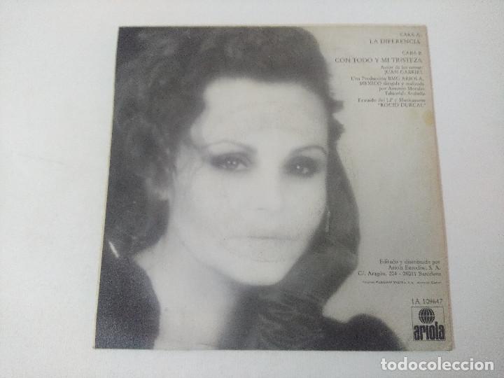 Discos de vinilo: ROCIO DURCAL/LA DIFERENCIA/SINGLE. - Foto 3