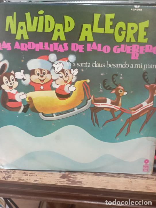 Vinyl records: navidad alegre -las ardillitas de lalo guerero -lp-mexico