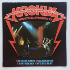 Discos de vinilo: KROKUS ‎– INDUSTRIAL STRENGTH EP , UK 1981 ARIOLA