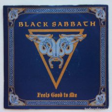 Discos de vinilo: BLACK SABBATH ‎– FEELS GOOD TO ME / PARANOID (LIVE) , UK 1990 I.R.S. RECORDS. Lote 353296904
