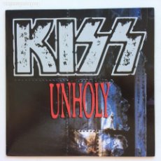 Discos de vinilo: KISS ‎– UNHOLY / GOD GAVE ROCK 'N' ROLL TO YOU II , UK 1992 MERCURY. Lote 353304904