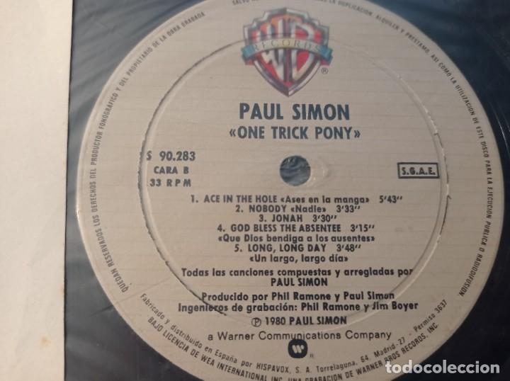Discos de vinilo: Lp Paul Simon One-Trick Pony 1980 - Foto 3