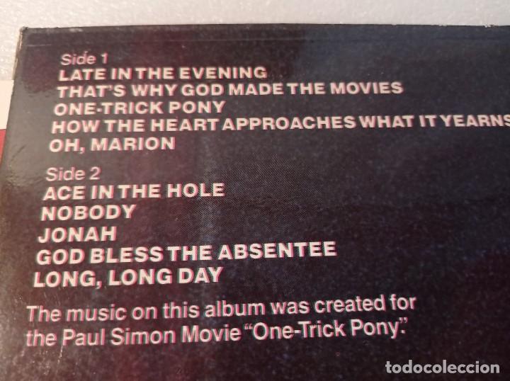 Discos de vinilo: Lp Paul Simon One-Trick Pony 1980 - Foto 5
