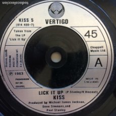 Discos de vinilo: KISS ‎– LICK IT UP / NOT FOR THE INNOCENT , UK 1983 VERTIGO