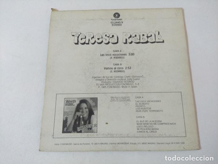 Discos de vinilo: TERESA RABAL/LAS VACA VACACIONES/SINGLE. - Foto 3