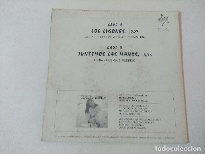 Discos de vinilo: TERESA RABAL/LOS LIGONES/SINGLE. - Foto 3