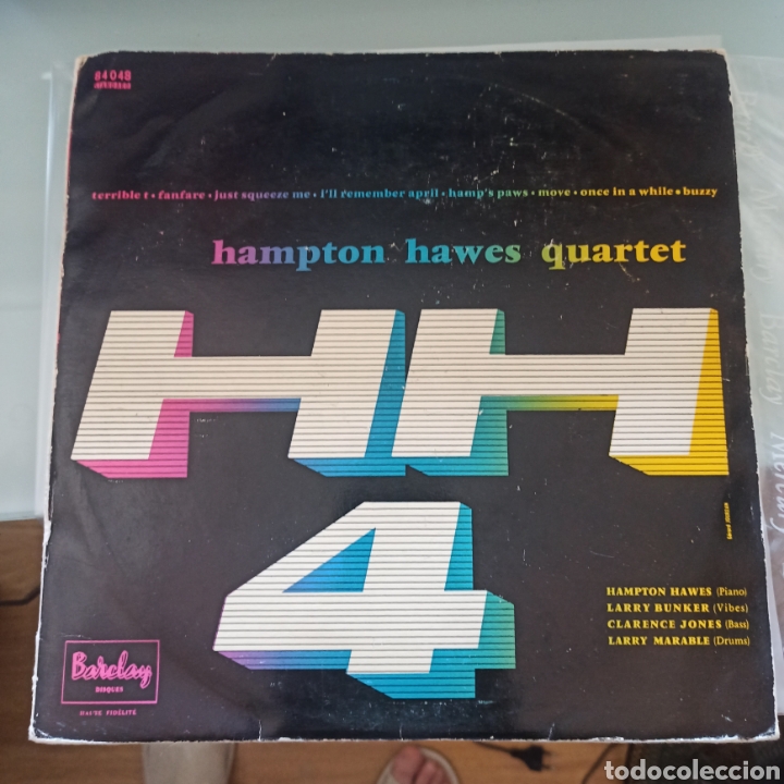 Discos de vinilo: Hampton Hawes Quartet &lrm;&ndash; HH4 (Barclay, 10&rdquo;, France, 1957)