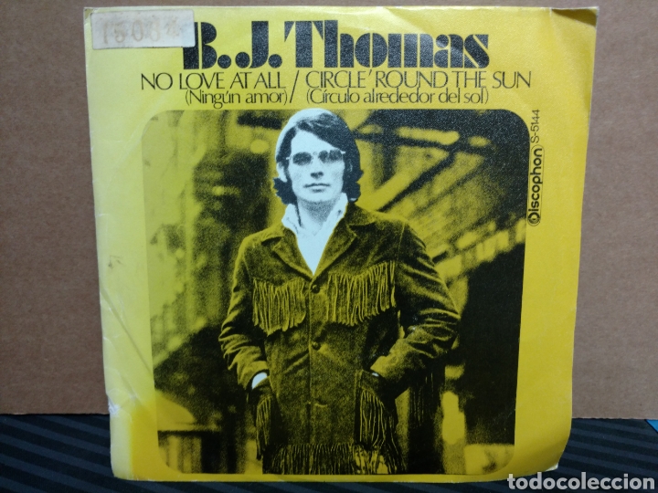 Discos de vinilo: B.J. Thomas - No Love At All (7&rdquo;, Single) - Foto 1