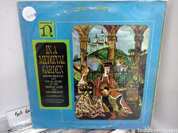 Disques de vinyle: Stanley Buetens Lute Ensemble - In A Medieval Garden (LP, Album) Edici&oacute;n UK