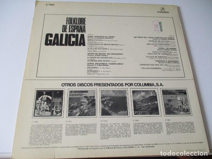Discos de vinilo: FOLKLORE DE ESPA&Ntilde;A Galicia DI3623 - Foto 2
