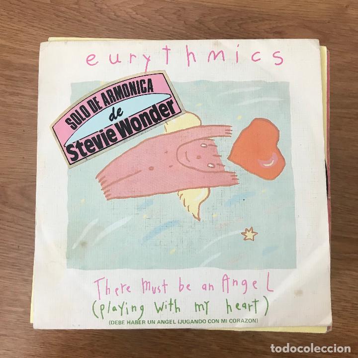 Discos de vinilo: EURYTHMICS - THERE MUST BE AN ANGEL - SINGLE RCA 1985 - Foto 1